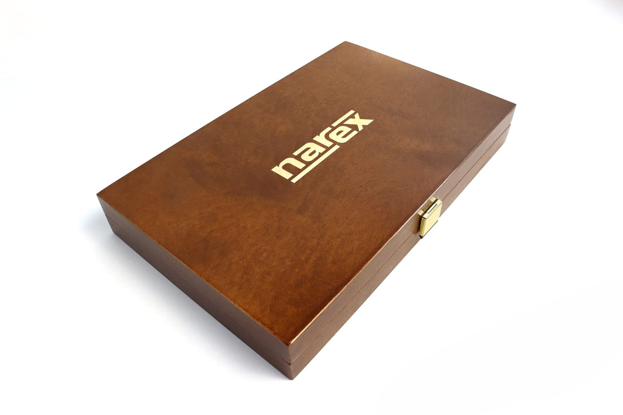 Narex 853600 5 Piece Boxed Set of Richter Extra Bevel Edge Chisel (1/4, 3/8, 1/2, 3/4 and 1 inch) Cryogenic Treated Cr-V Steel Hardened to HRc 62 Narex