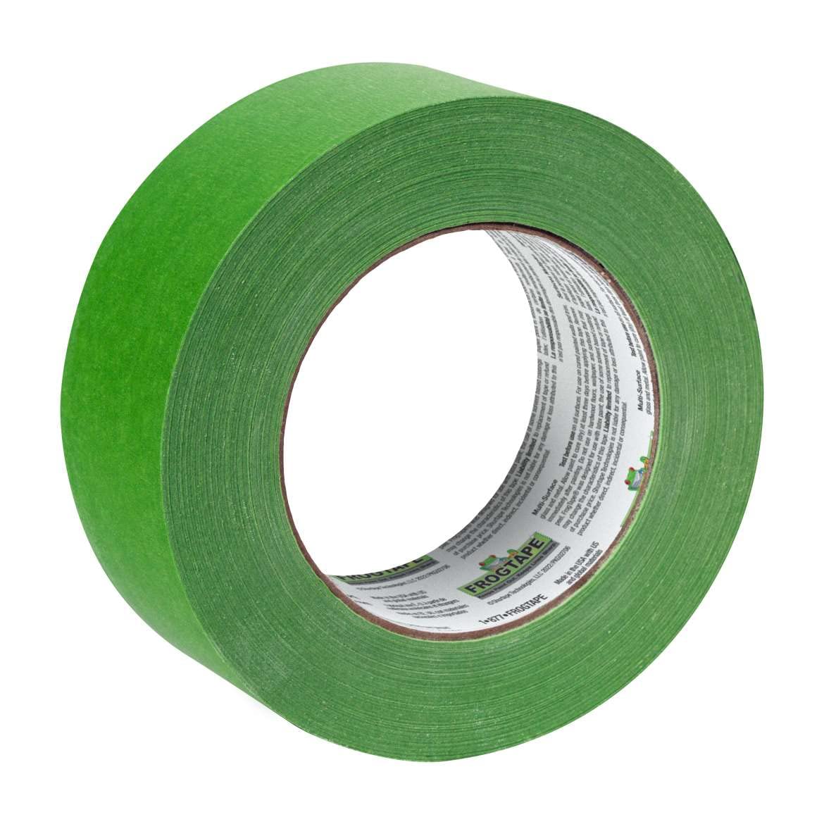 FROGTAPE Multi-Surface Painter's Tape with PAINTBLOCK, Medium Adhesion, 1.88" Wide x 60 Yards Long, Green (1358464) FROGTAPE
