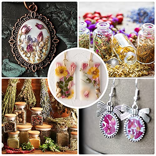 30 Bags Dried Flowers,100% Natural Dried Flowers Herbs Kit for Soap Making, DIY Candle Making,Bath - Include Rose Petals,Lavender,Don't Forget SACATR