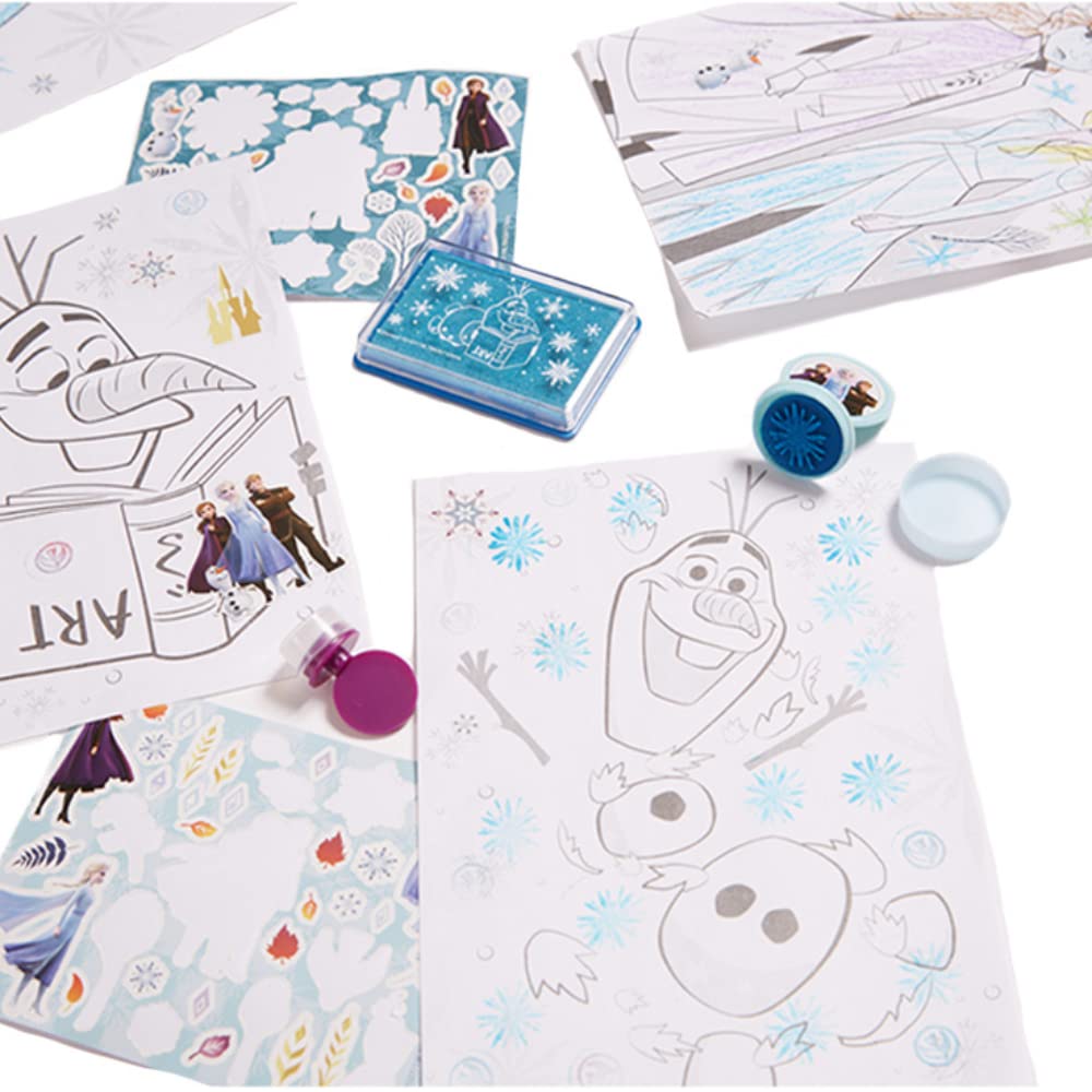 Innovative Designs Disney Frozen 2 Kids Deluxe Activity Set with Carrying Tin, Coloring Sheets, Tattoos, Stickers, & Art Supplies Innovative Designs