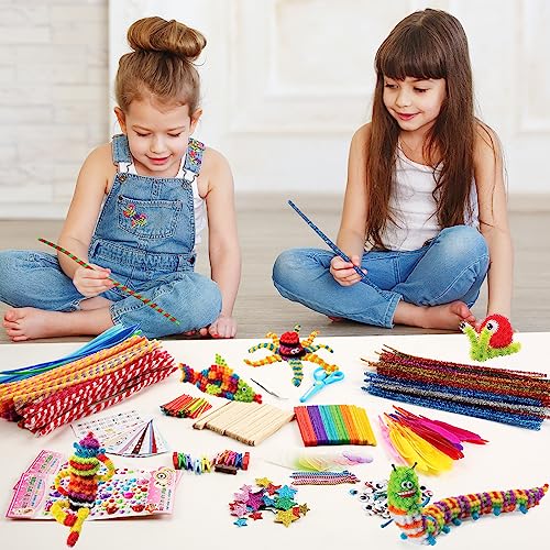 Sundaymot Arts and Crafts Supplies for Kids, 2000+Pcs Craft Kits for Kids, DIY School Craft Project, Bulk Craft Set, Includes Art Supplies and Oxford Sundaymot