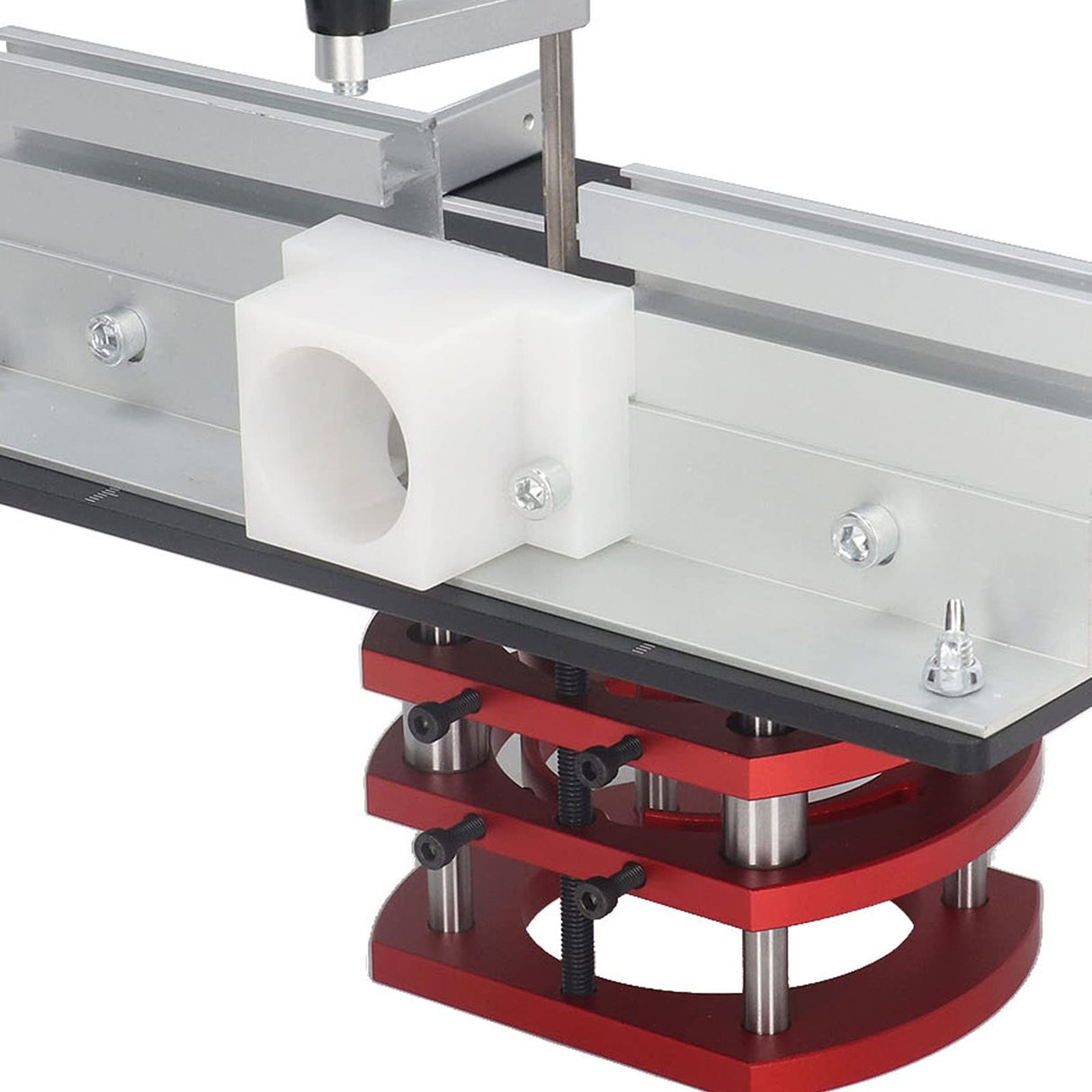 Router Lift with Top Plate Router Lifting Base Woodworking Slotting Trimming Chamfering Table Top Precision Router Lift Router Table Lift System PerGar