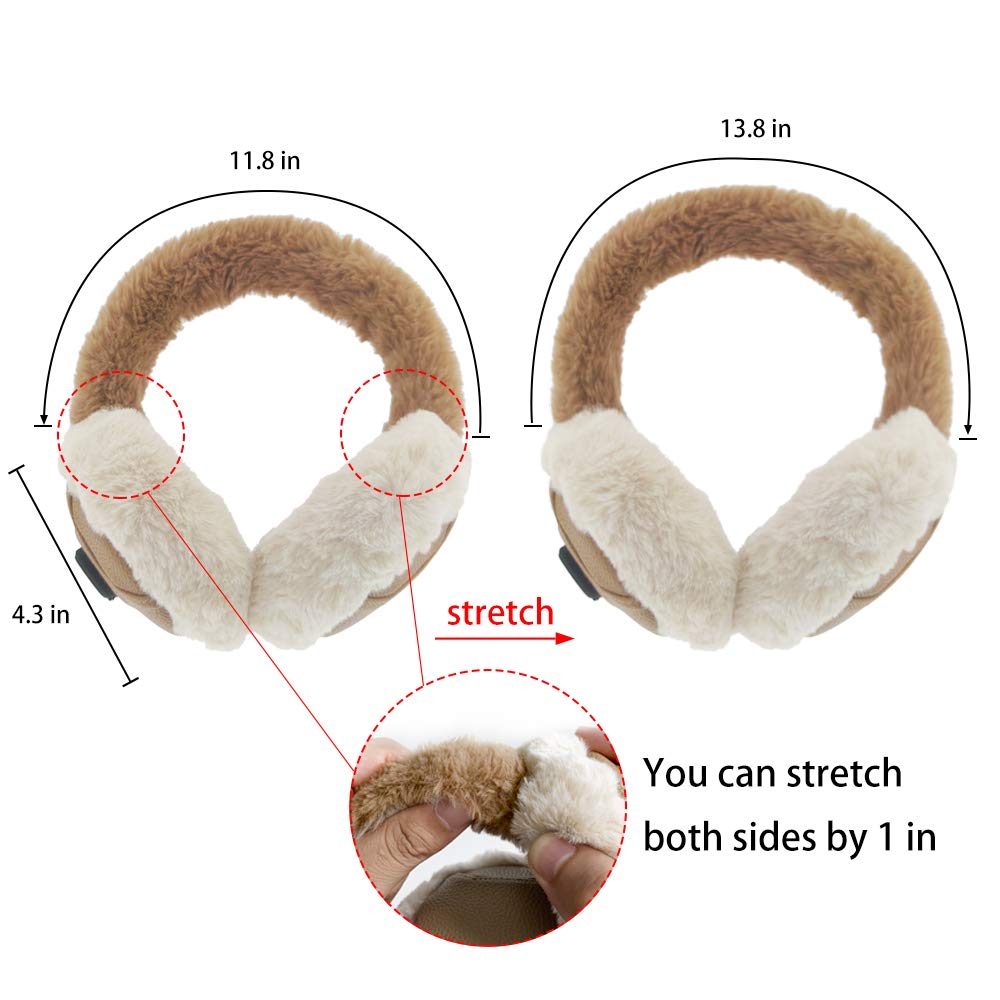 Aroma Season Heated Ear Warmer, Ear Muffs for Winter Women & Men Band Adjustable Aroma Season