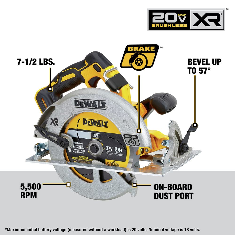 DEWALT 20V MAX* XR Cordless 4-Tool Combo Kit With 5.0Ah Batteries (DCK447P2) DEWALT