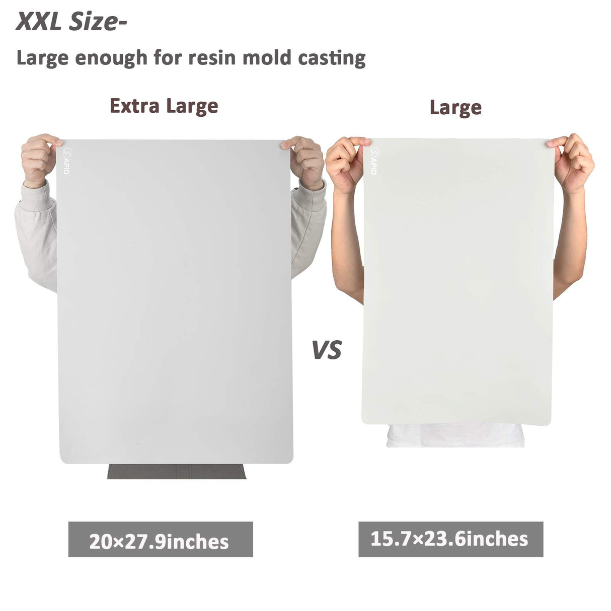 Sapid Extra Large Silicone Sheet for Crafts, Thick Silicone Jewelry Casting Mats, Nonstick Nonslip Silicon Mat for Epoxy Resin, Art Painting, Heat- SAPID