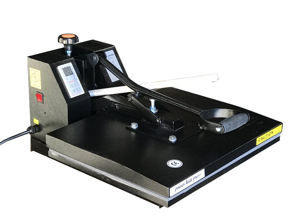 Fancierstudio Heat Press 16x20 Lower Platen Pull Out 5.5" Sublimation Rhinestone Heat Press FS16x20BP Black Fancierstudio