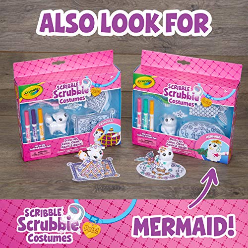 Crayola Scribble Scrubbie Pets Princess Playset, Kids Toys, Gift for Girls & Boys Crayola
