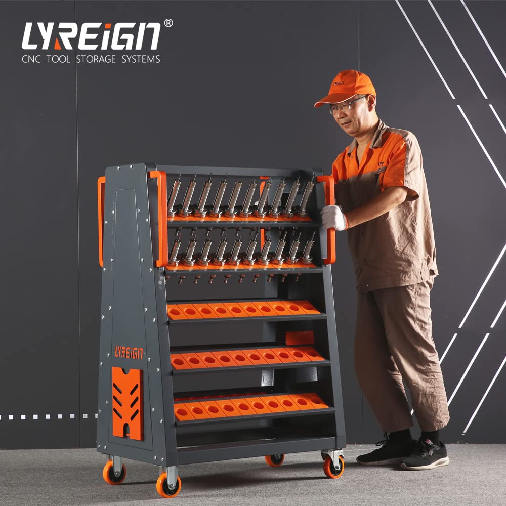 LYREIGN CNC Tool Storage Racks CNC Tool Holder HSK,CAT,BT,ISO,NT,DIN,SK,VDI Square ABS Tool Holder can be Install CAT50-70CAP LYREIGN