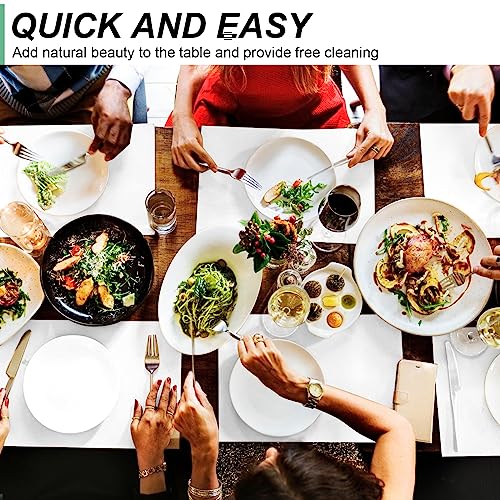 Phinus Craft Paper Roll 15''×374'', Industrial-Grade Kraft Paper Roll, White Easel Paper Roll for Kids for Moving, Gift Wrapping, Wall Art, Table Phinus