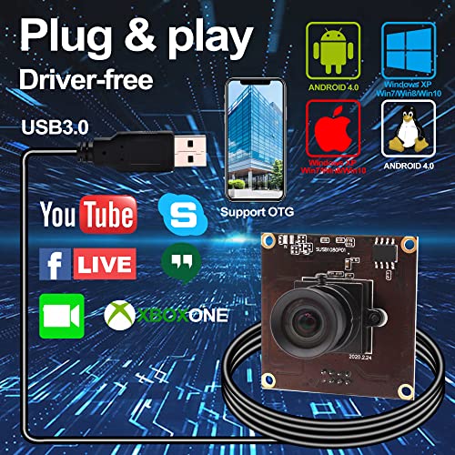 ELP USB3.0 Camera Module Low Light PC Camera High Speed 1080P 50fps USB Security Camera for Computer Mini UVC USB2.0 Webcam Board IMX291 Laser ELP