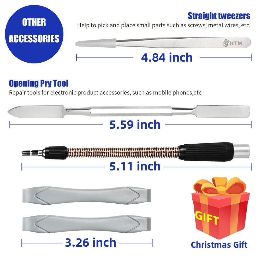 HengTianMei 128 in 1 Precision Screwdriver Set Professional Magnetic Repair Tool Kit for Computer, Laptop, Xbox, Macbook, Game Console (H1128) HengTianMei