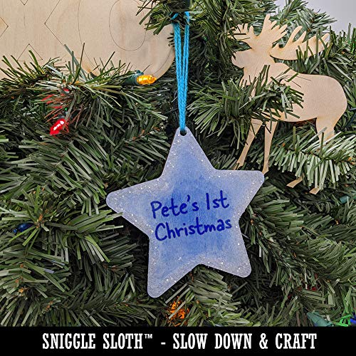 Tennis Ball Unfinished Craft Wood Holiday Christmas Tree DIY Pre-Drilled Ornament Sniggle Sloth