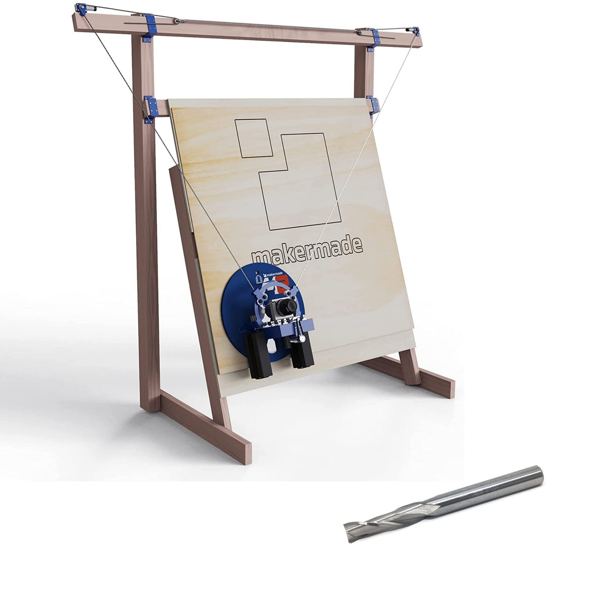 2021 M2 CNC Engraving Machine Kit with Up Cut Router Bit Included Maker Made