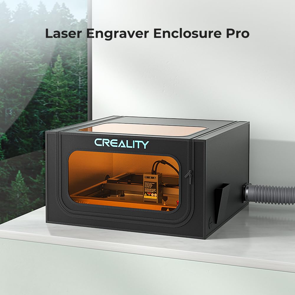 Creality Laser Engraver Enclosure 2.0, Laser Engraving Machine Protective Cover with Eye Protection, Insulates Against Fumes and Odors for Laser Skouphy