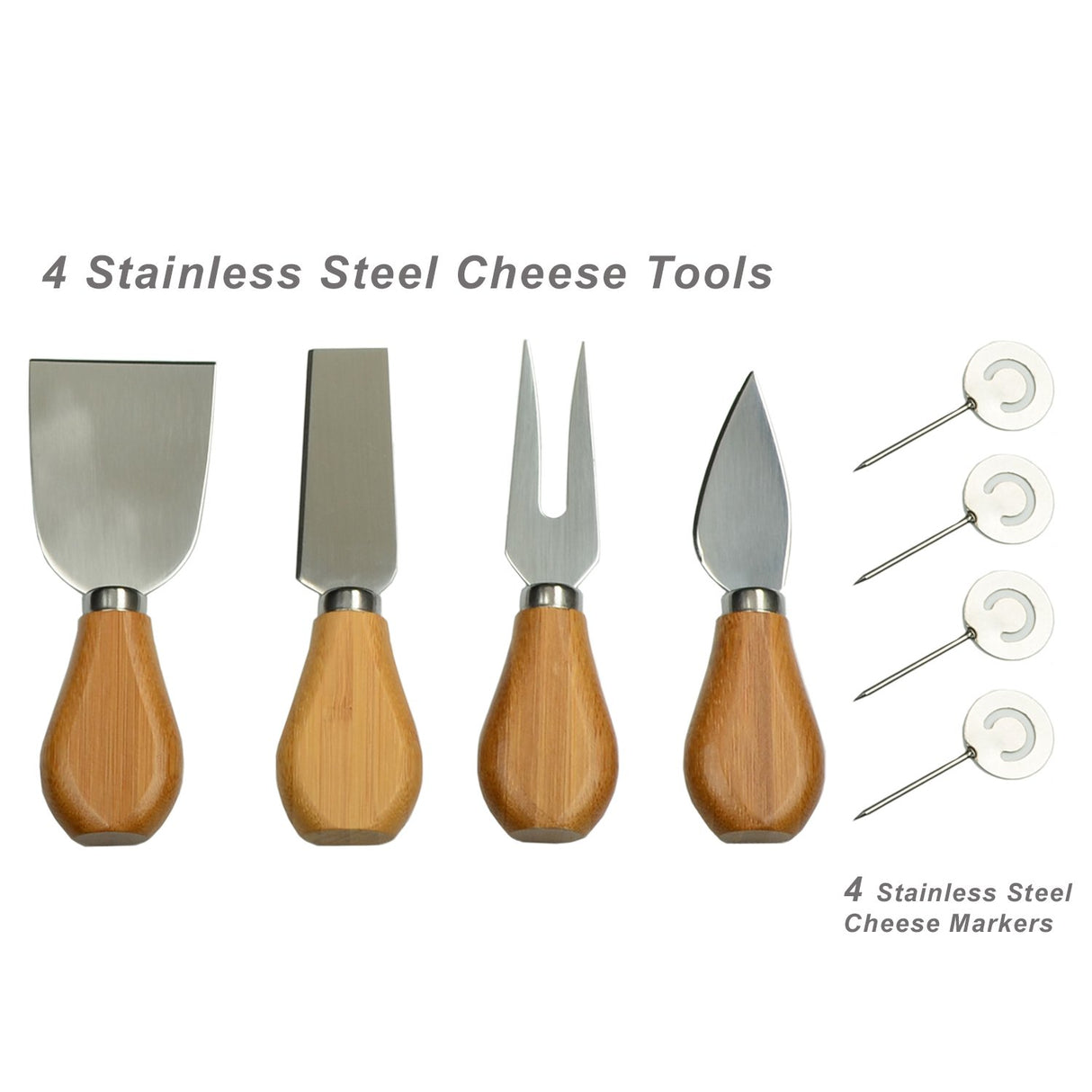 Picnic at Ascot Custom Personalized Engraved Hardwood Cutting Board with Cheese Knives, Cheese Markers & Ceramic Dish - Designed and quality Checked Picnic at Ascot