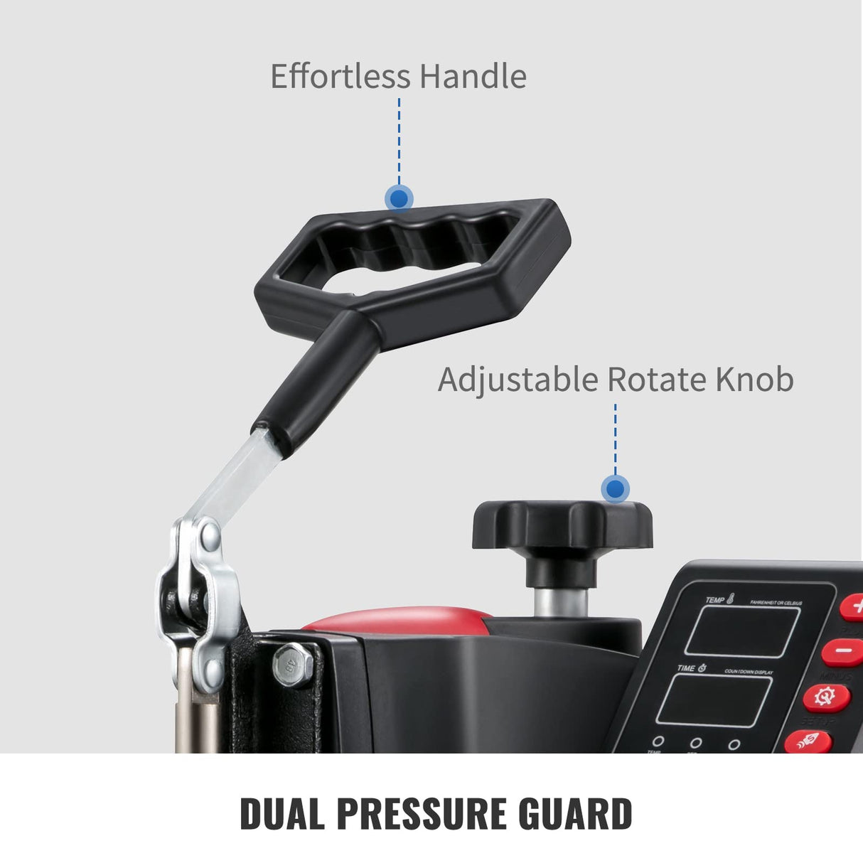 VEVOR Heat Press 15X12 Inch Heat Press Machine 5 in 1 Digital Multifunctional Sublimation T-Shirt Heat Press Machine for T Shirts Hat Mug Cap Plate VEVOR