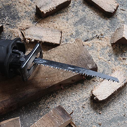 Vearter 5PCS/Set S1531L Reciprocating Saw Blades 5TPI HCS Sabre Saw 240mm for Cutting Course Damp Wet Wood Logs Plactics Vearter