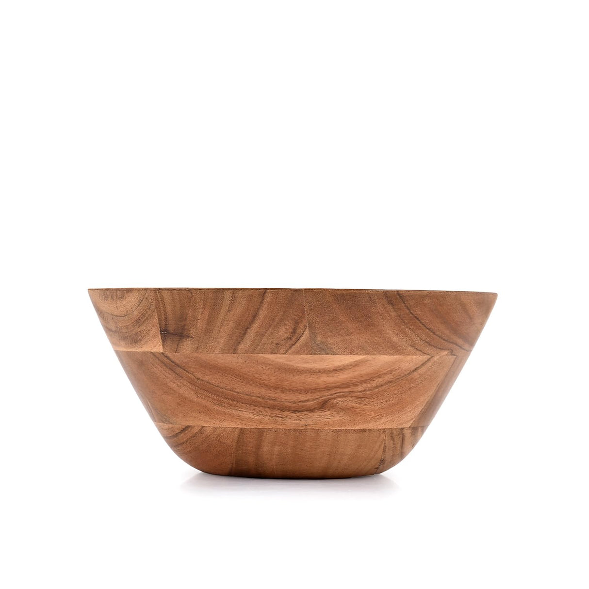 Samhita Acacia Wood Salad Bowl, Perfect for Salad, Vegetables Salad Bowl & Decorative Centerpiece Absolute Beautiful for Your Kitchen (9" x 9" x 4") Samhita