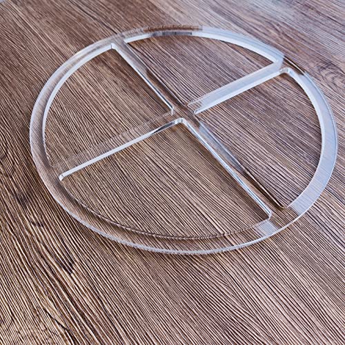 Round 4 Pocket Valet Tray Router Templates, Clear Acrylic Template, Woodworking Router Template Phocaea