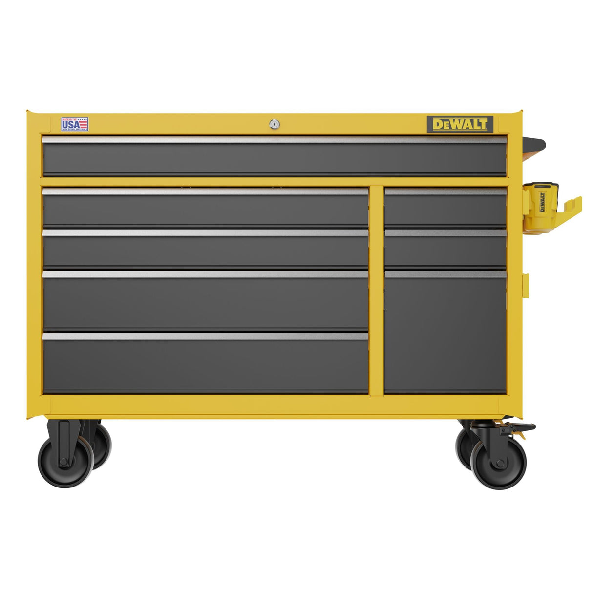 DEWALT Rolling Tool Chest with 8 Drawers, 52 Inch, 100lb Drawer Capacity, DEWALT Workshop Storage System Compatible (DWST52082) DEWALT