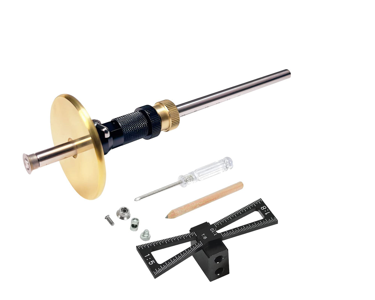 YOSELIN Dovetail Jig Wheel Marking Gauge Plus Woodworking Tools Tool Set Including 2 Cutters 1 Pencil 1 Anodized Aluminum Dovetail Marking Jig The YOSELIN