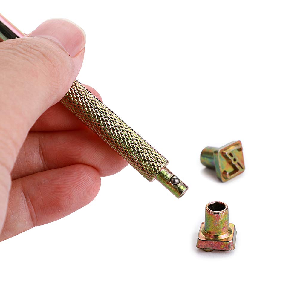 OwnMy Capital Letters Stamp Set, 3/8” / 9.5mm Alphabet Stamp Tools Set Leather Craft Stamping Tools Leather Art Craft Tool (9.5mm - 27pcs) OwnMy