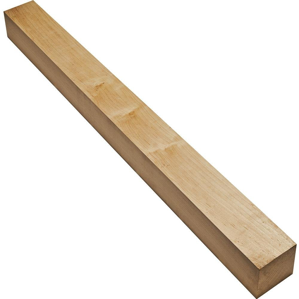 Hard Maple Leg Turning Blank, 3" x 3" x 36" WoodArtSupply
