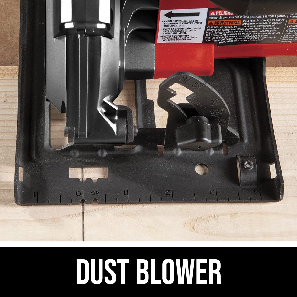 SKIL 15 Amp 7-1/4 Inch Circular Saw with Single Beam Laser Guide - 5280-01 Skil