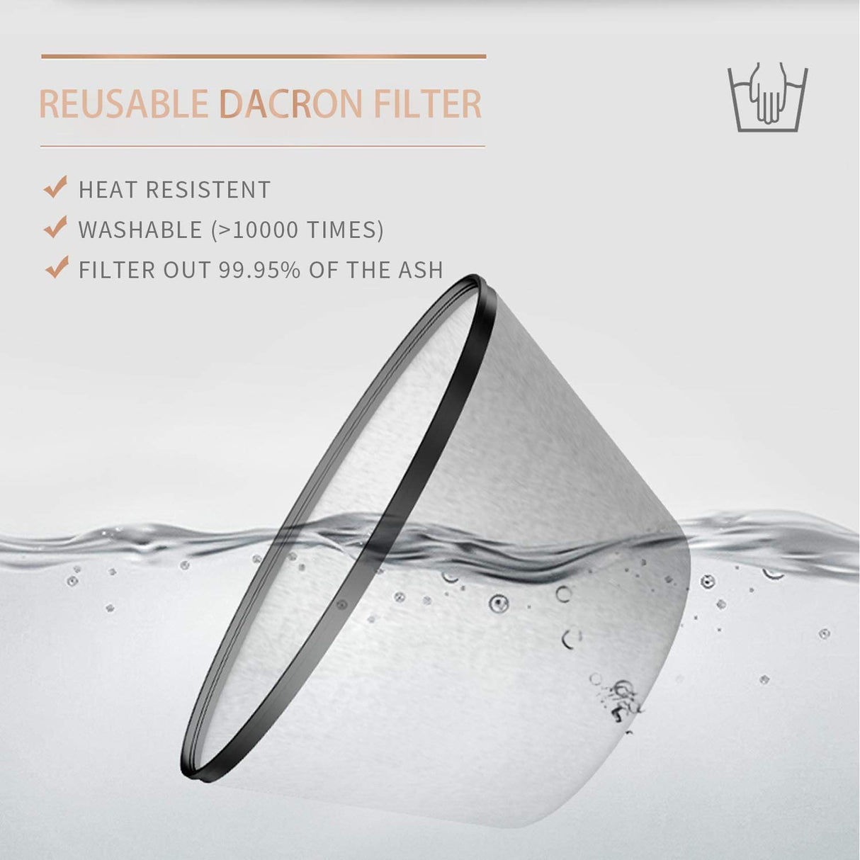 BACOENG 5.3-Gallon Ash Vacuum Cleaner with Double Stage Filtration System. Standard Ash Vac BACOENG