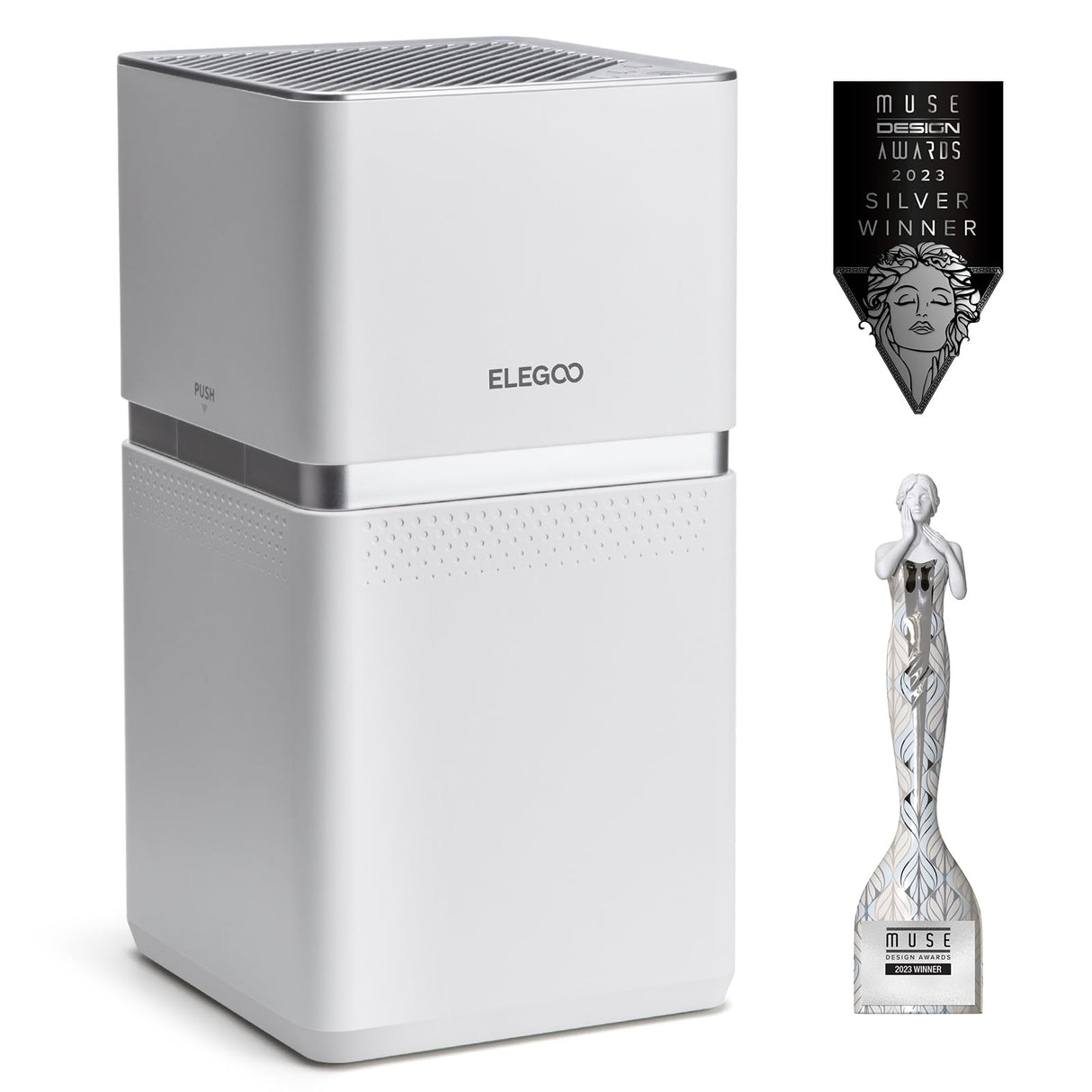 ELEGOO Marsmate Air Purifier, Remove Up to 95% TVOC, Compatible with ELEGOO Mars 4 Series, Saturn 3 Series, Saturn 2, Saturn 8K and Jupiter 3D ELEGOO