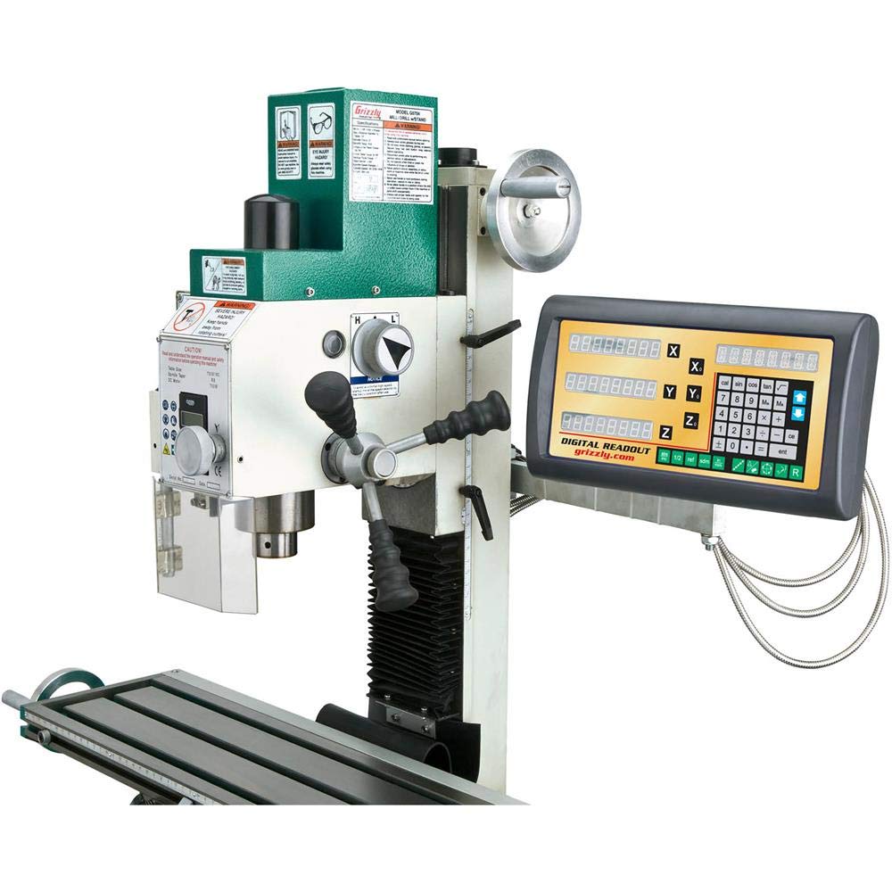 Grizzly Industrial G0759-7" x 27" 1 HP Mill/Drill with Stand and DRO Grizzly Industrial