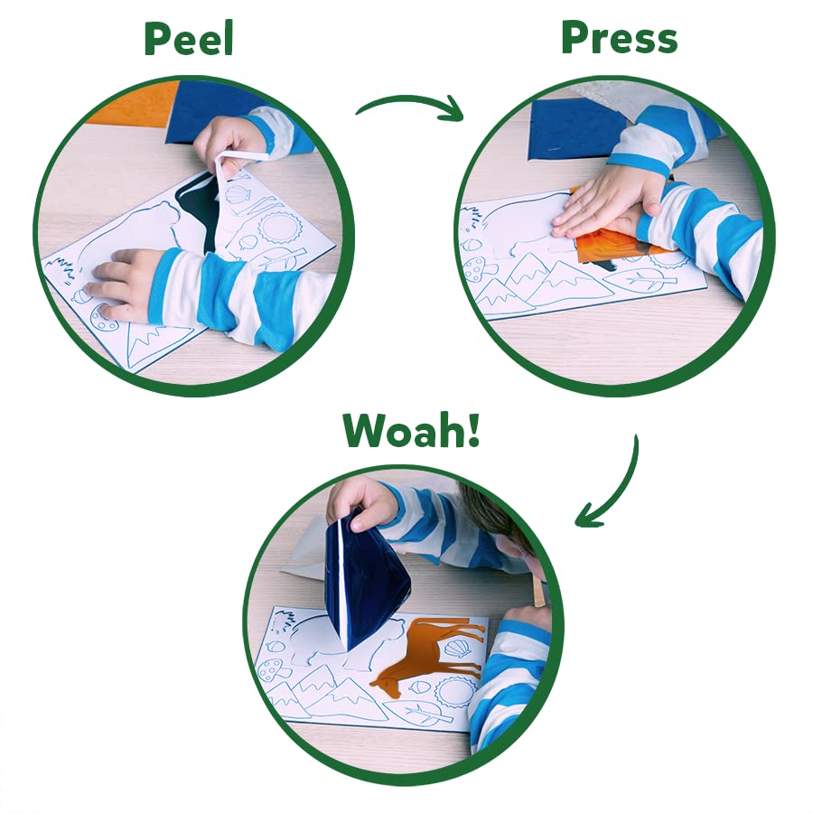 Skillmatics Foil Fun & Magical Scratch Art Book with Animals Theme Bundle, Art & Craft Kits, DIY Activities for Kids Skillmatics