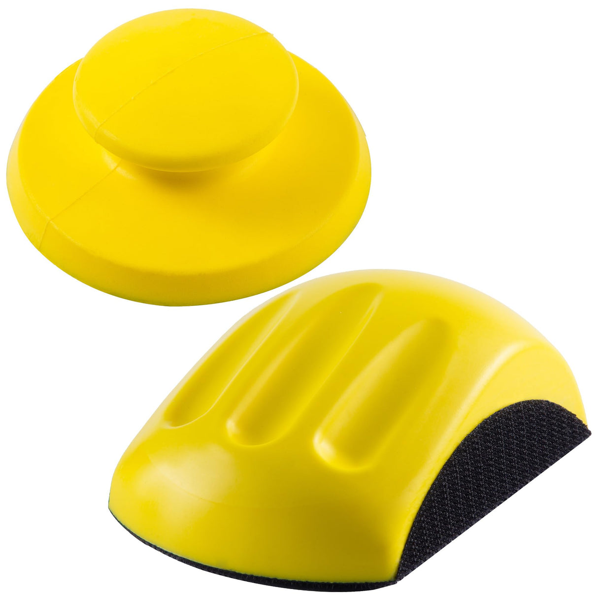 MIDO Professional Abrasive Hook and Loop Hand Sanding Block 5 Inch Mouse and Round Sanding Holder 2 PCS Hand Sanding Pad for Woodworking Hook Backing MIDO Professional Abrasive