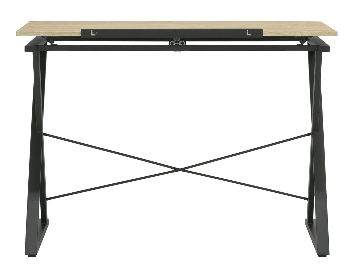 SD STUDIO DESIGNS Axiom II Drawing 42" Wide Adjustable Top Drafting Table, Graphite Black/Ashwood SD STUDIO DESIGNS