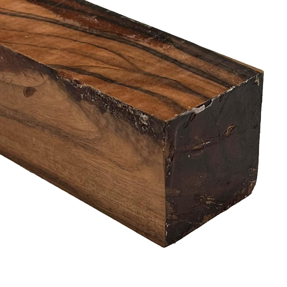Exotic Wood Zone's Macassar Ebony/Striped Ebony Turning Wood Blanks | Square Lathe Hardwood Blocks (1, 1" x 1" x 24") Exotic Wood Zone