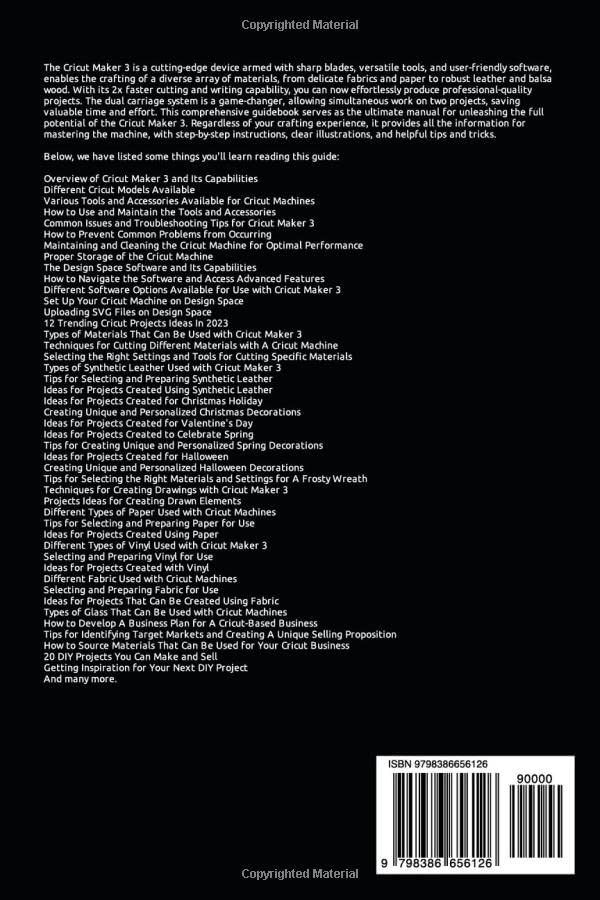 Cricut Maker 3 Beginner's Guide: A Comprehensive DIY Project Guidebook to Unleashing the full potential of the Cricut Maker 3 and Creating intricate WoodArtSupply