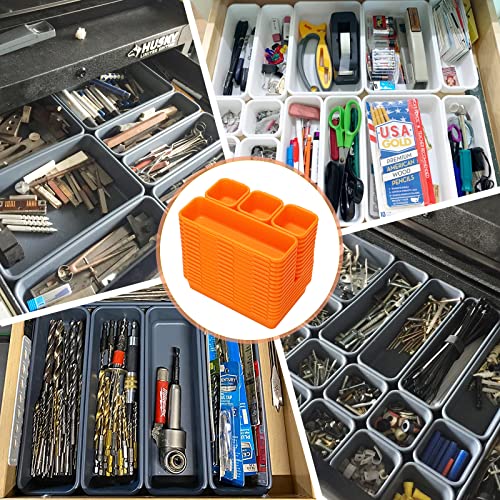 42 Pack Tool Box Organizer Tool Tray Dividers, Rolling Tool Chest Cart Cabinet Workbench Desk Drawer Organization and Storage for Hardware, Parts, KeFanta