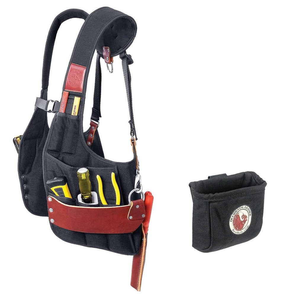 Occidental Leather 2500 Stronghold SuspendaVest Bundle w/ 9501 Clip-On Pouch (2 Pieces) Occidental Leather
