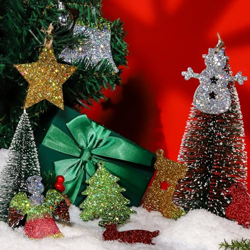 LEOBRO Glitter, Fine Glitter and Chunky Glitter, 32 Jars Craft Glitter Powder Holographic Glitter Resin Glitter for Crafts, Halloween Christmas Body LEOBRO