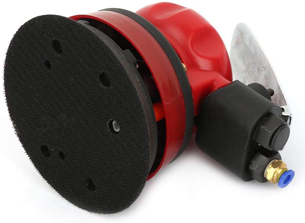 High Eagle 5'' Pneumatic Wet Orbital Sander Disc Portable Practical Air Palm Polisher Grinding Machine Kit with Inlet Joint Water Pipe High Eagle