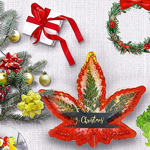 Ashtray Mold for Resin, Large Leaf Silicone Mold for Epoxy Resin, Maple Leaf Rolling Tray for Jewelry Storage Box, DIY Craft Gift, Home Decoration Vastsoon