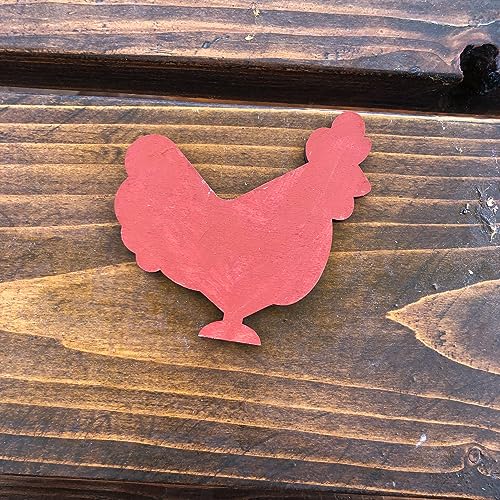 Unfinished Wooden Farm Animal Silhouette DIY Kit for Easy Painting for Wreath, Sign, Home Decor, Wall Art (Chicken) AVTRBoutique