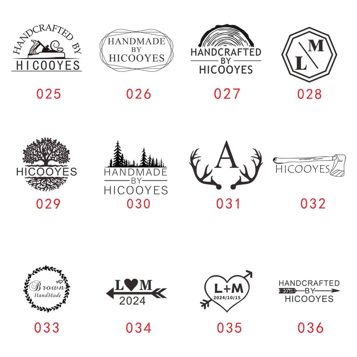 Custom Branding Iron Kit with Personalised Wood Burning Stamp for Crafts and Leather Yuwu