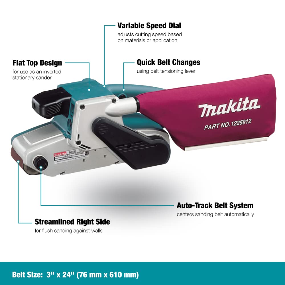 Makita 9920 3" x 24" Belt Sander Makita