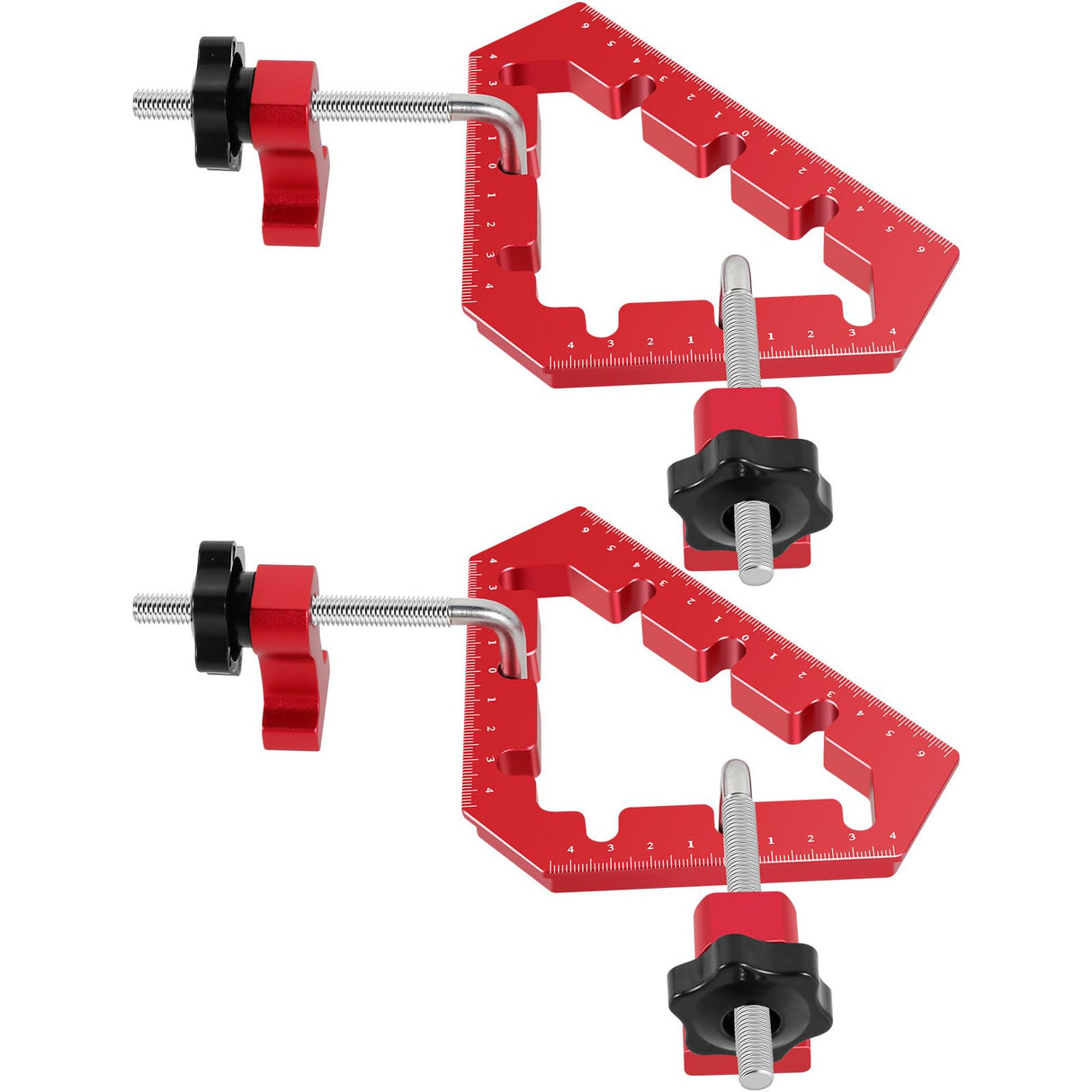 Tzdxfgl Corner Clamps for Woodworking Tools, 45 and 90 Degree Angle Clamps with Fixer, Aluminum Alloy Positioning Squares Right Angle Clamps, Precise Tzdxfgl