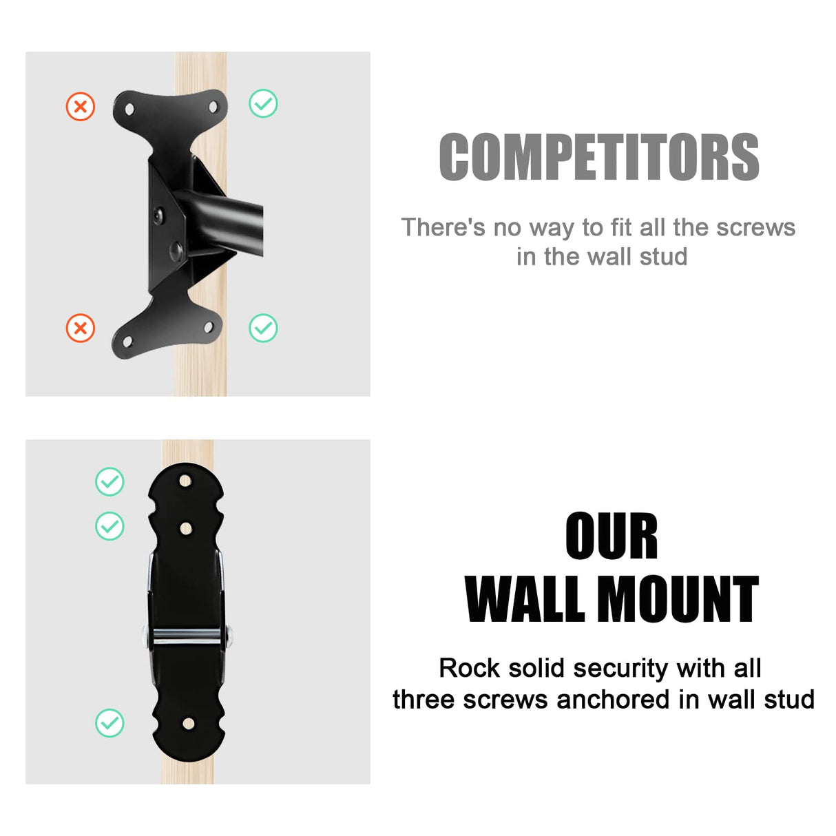 Gootus Bike Wall Mount Hanger - Horizontal Bicycle Indoor Storage Rack | Cycling Wall Mounted Holder Hook - Hang Your Road, Mountain or Hybrid Bikes Gootus