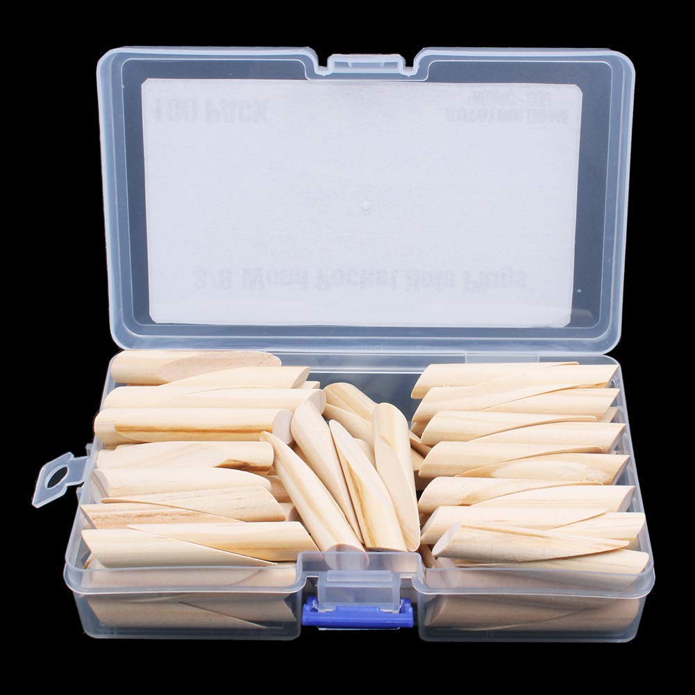 AUTOTOOLHOME 100 Pack Solid Wood Pocket Hole Plugs Pine for Pocket Hole Jig Woodworking Tool with a Storage Case(100) AUTOTOOLHOME
