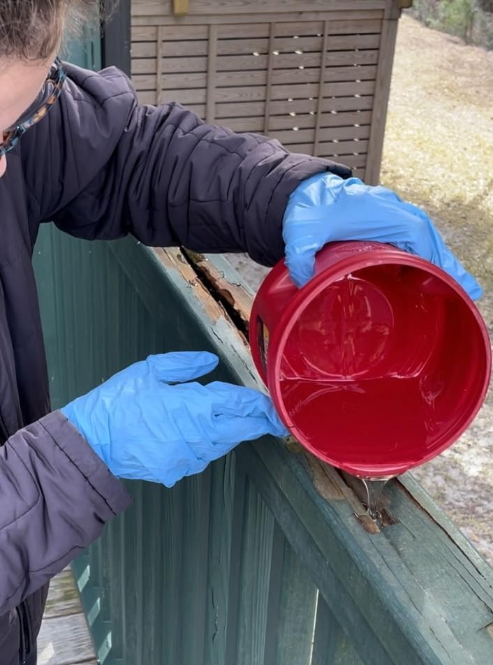 Re-Rot 48 Ounce Wood Epoxy Repair Kit – 3 Products in 1 – Restores Structural Strength to Harder Than New – Rebuilds Rotten or Missing Wood Epox-Sci