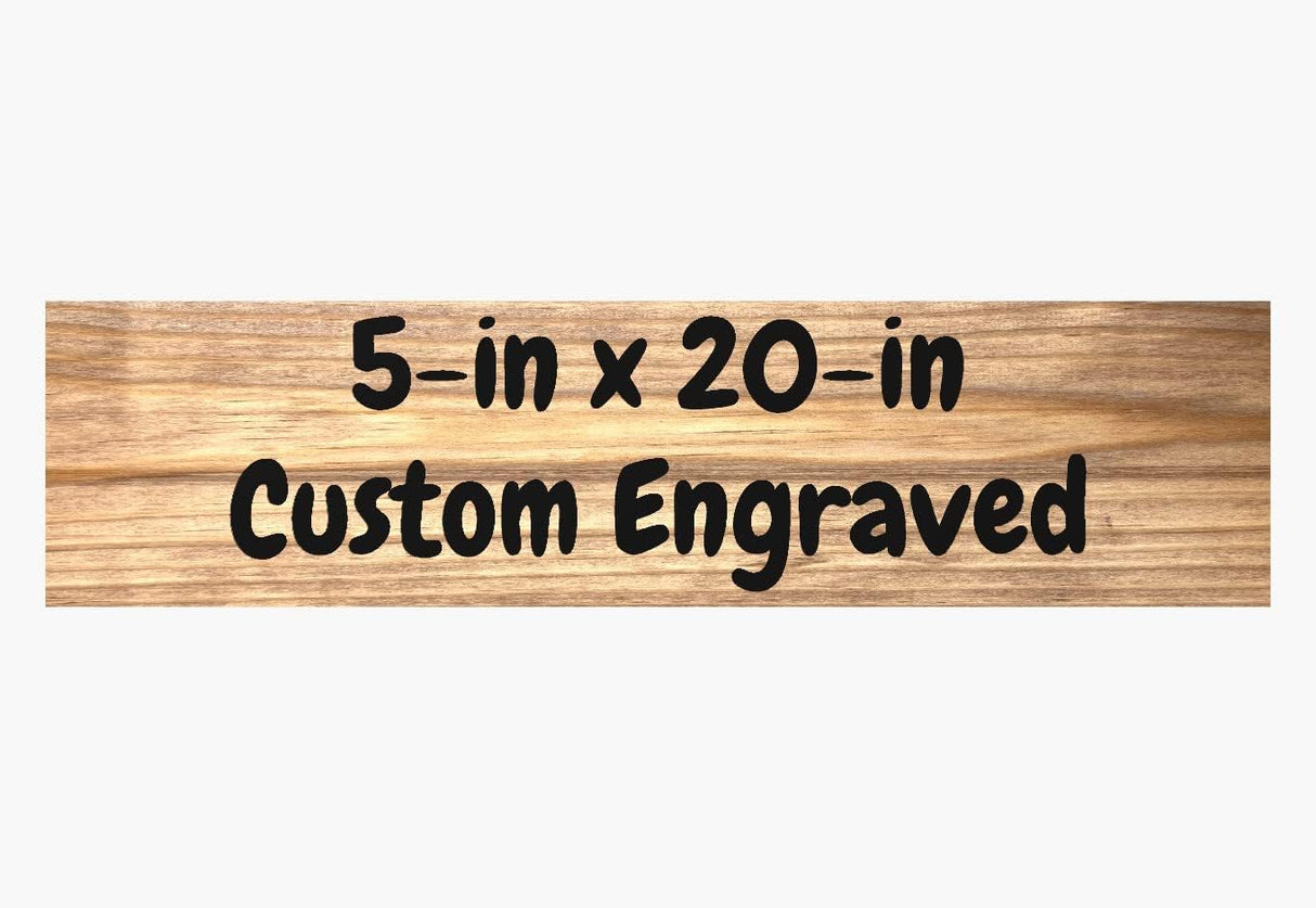 5in x 20in Custom Engraved Reclaimed Wood Sign | Personalized Wood Sign | Rustic Wood Sign | Epoxy Inlay | Great Gift Generic