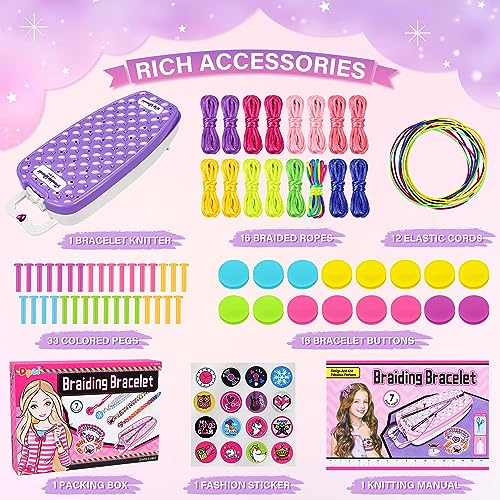 Dpai Friendship Bracelet Making Kit for Girls,DIY Arts and Crafts Toys,Jewelry String Maker Kit,The Best Birthday Gifts Ideas for Girls 6 7 8 9 10 11 Dpai